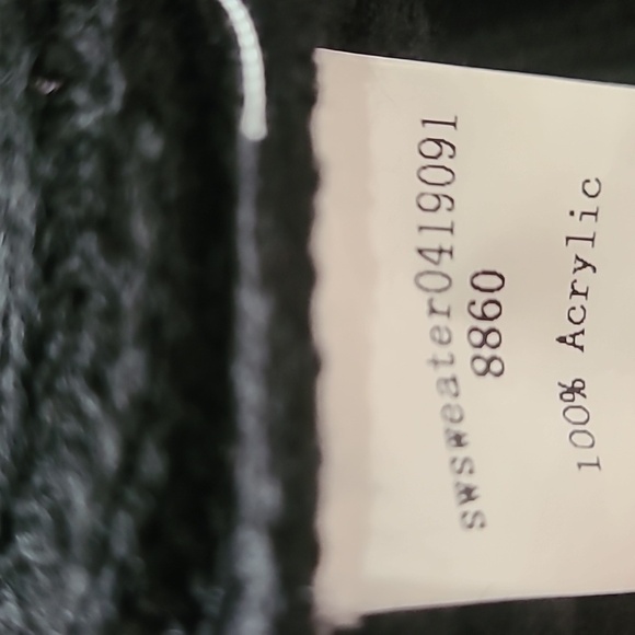 SHEIN Black Acrylic Sweater Small - Picture 6 of 7